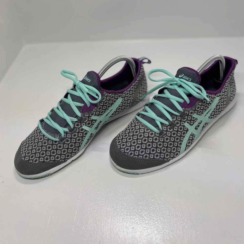 ASICS MetroLyte Women’s Size 10 Gray Teal Purple Running Sneakers Q481N Lightwei - Picture 2 of 15
